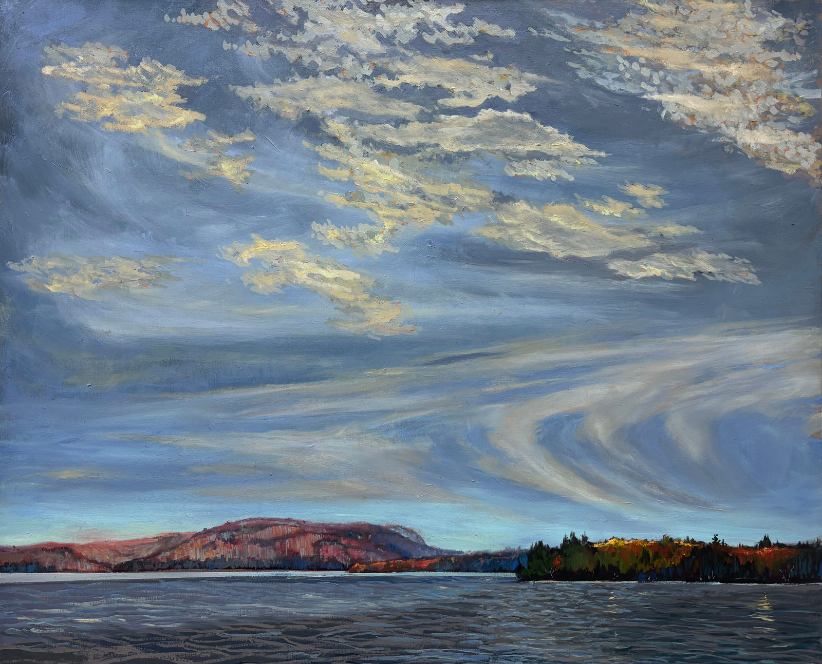 Chuck Beamish, Silent Layering (East end Cedar Lake), 2025