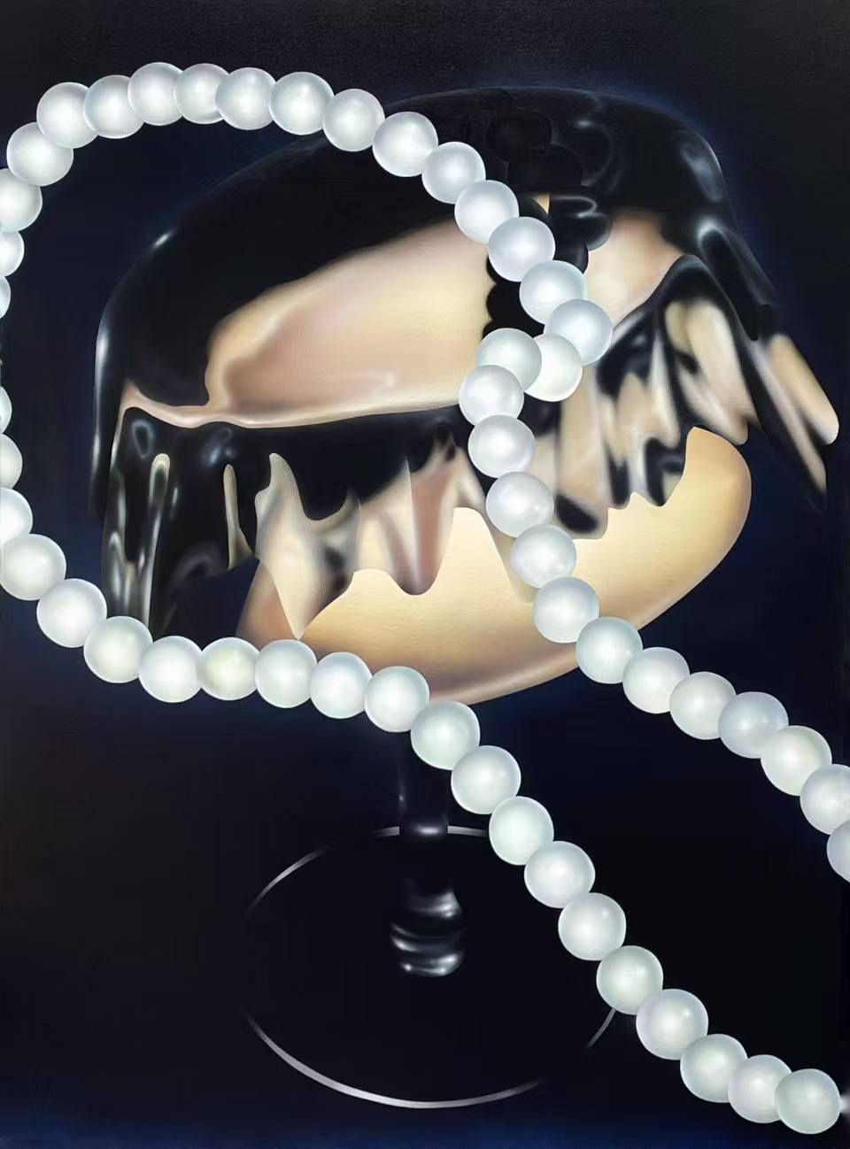 Hou Jianan, Pearl necklace , 2022