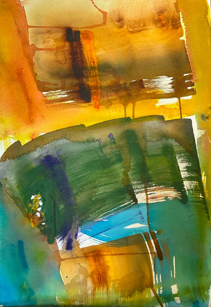 Francine Tint, Watercolors. Dancing Soul. VIII, 2021