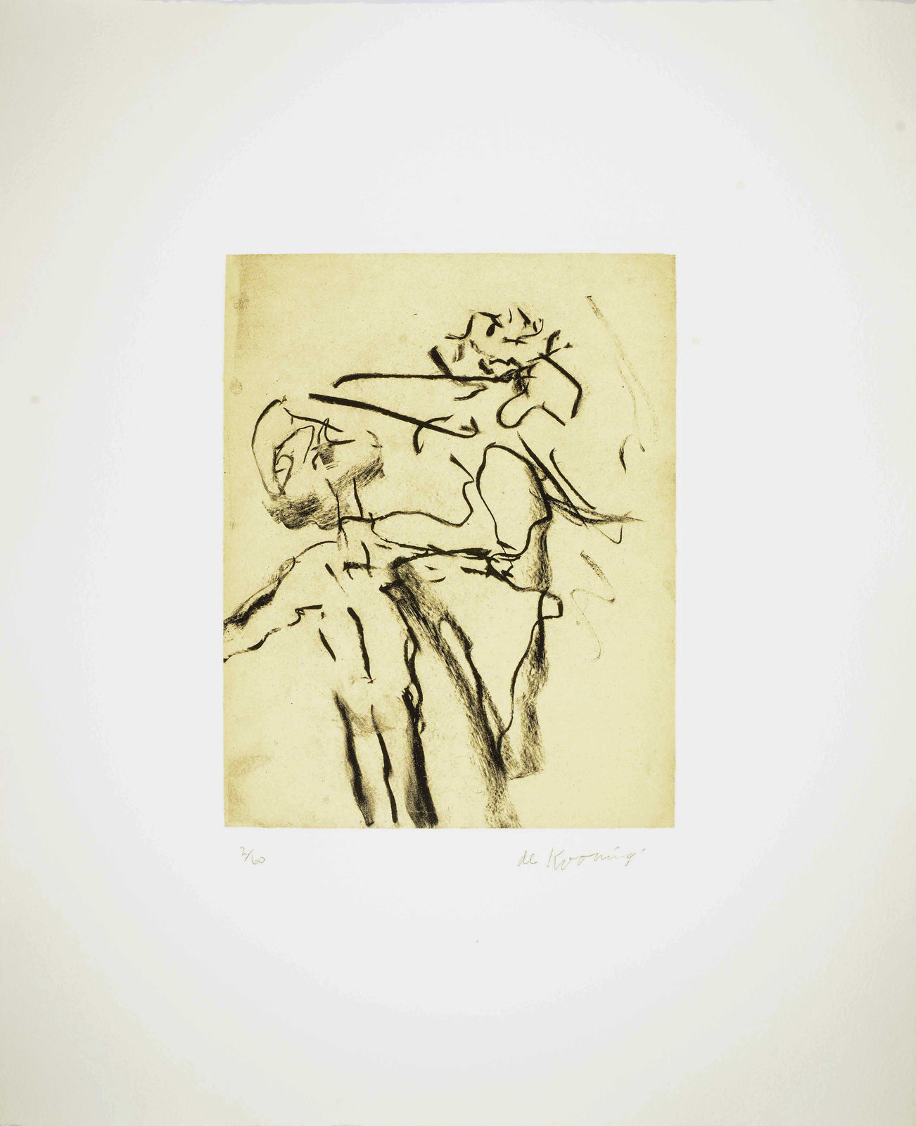 Willem de Kooning, Seventeen Lithographs for Frank O'Hara: Plate V, 1988