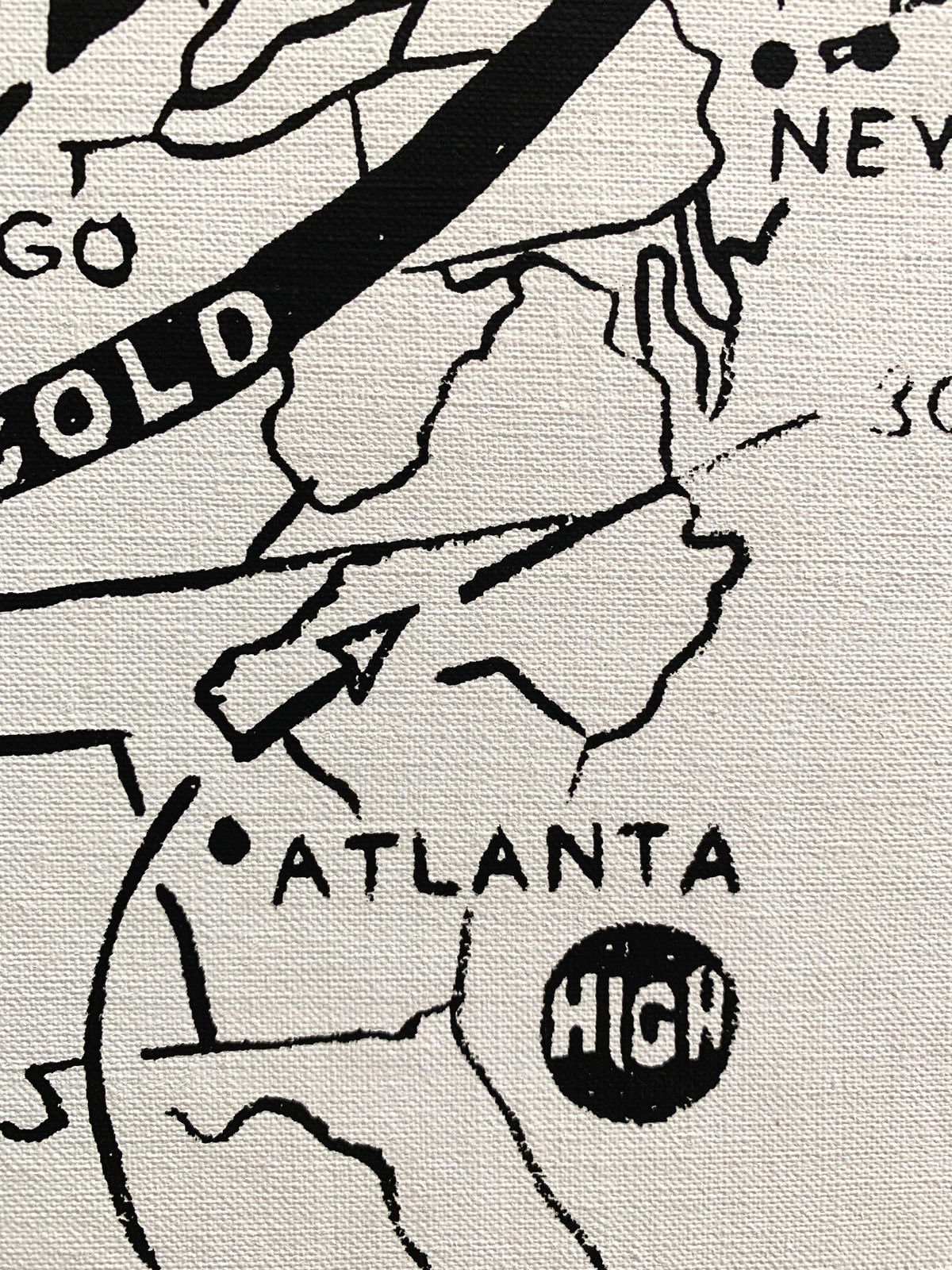 Andy Warhol, Weather Map (Positive), 1986