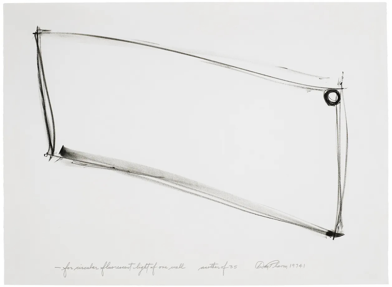 Dan Flavin, For One Walled Circular Fluorescent Light (to Heiner Friedrich): 1, 1974