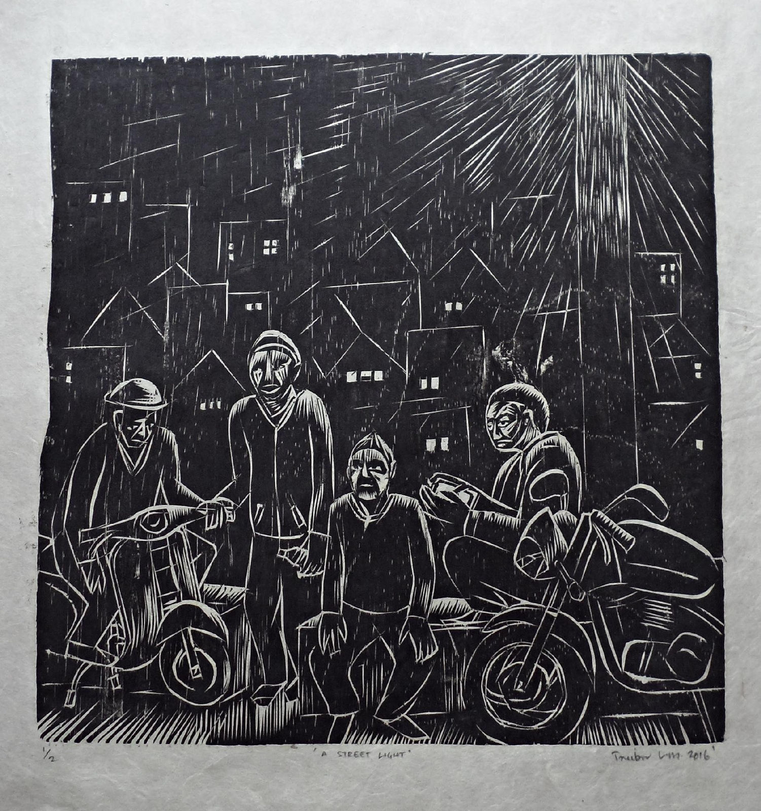 Treibor Mawlong, A Street Light 1/2, 2017