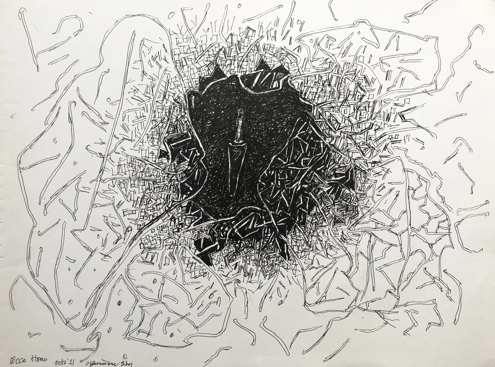 Gulammohammed Sheikh, Ecce Homo-2 , 2021