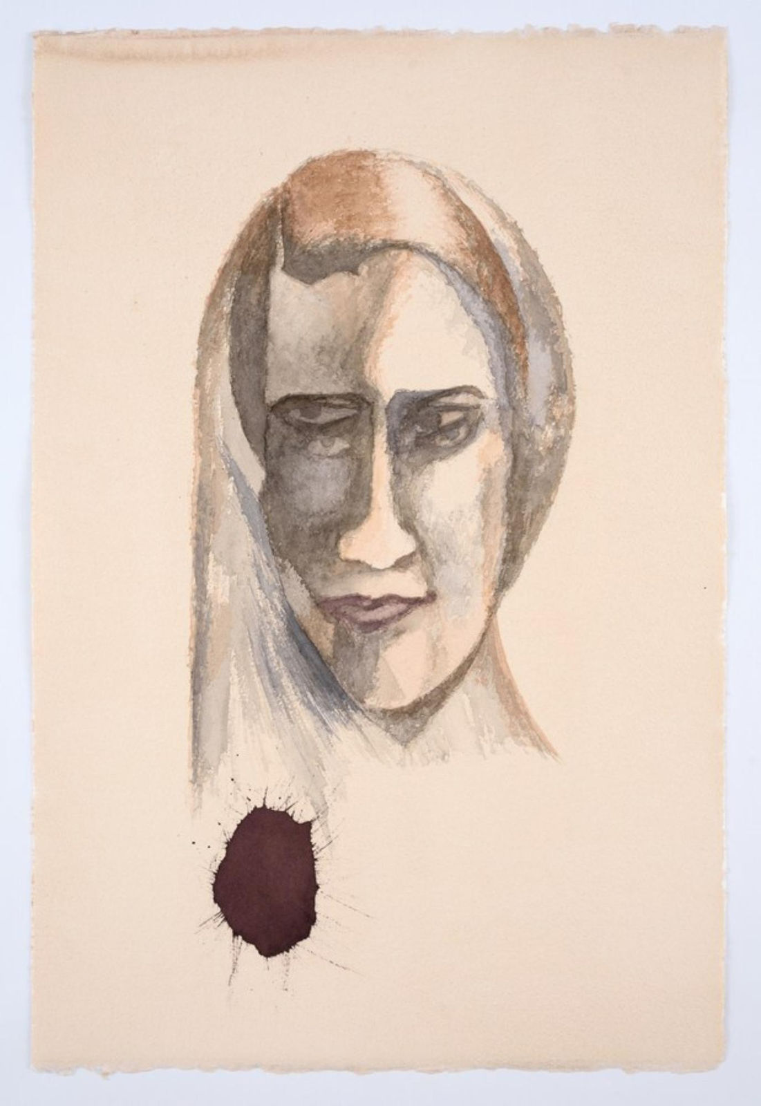 Atul Dodiya, Untitled -VI (Santiniketan Girlfriend), 2016