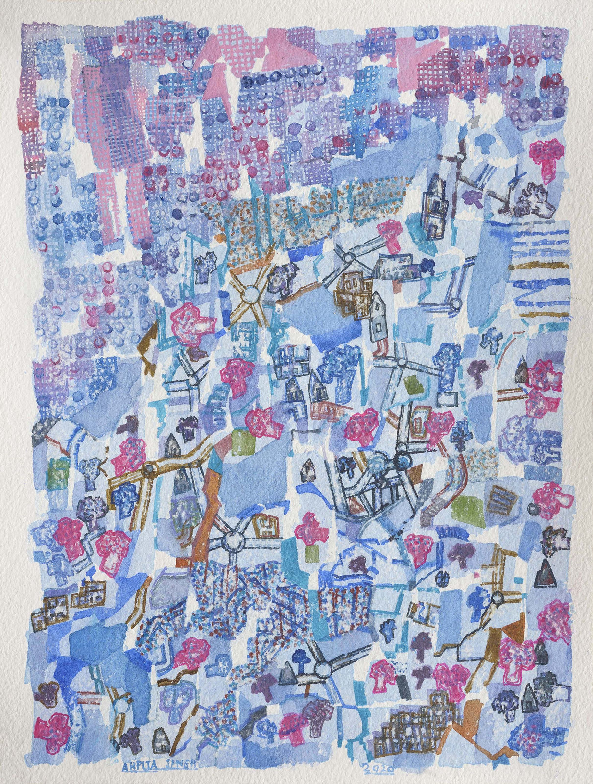 Arpita Singh, Untitled, 2020