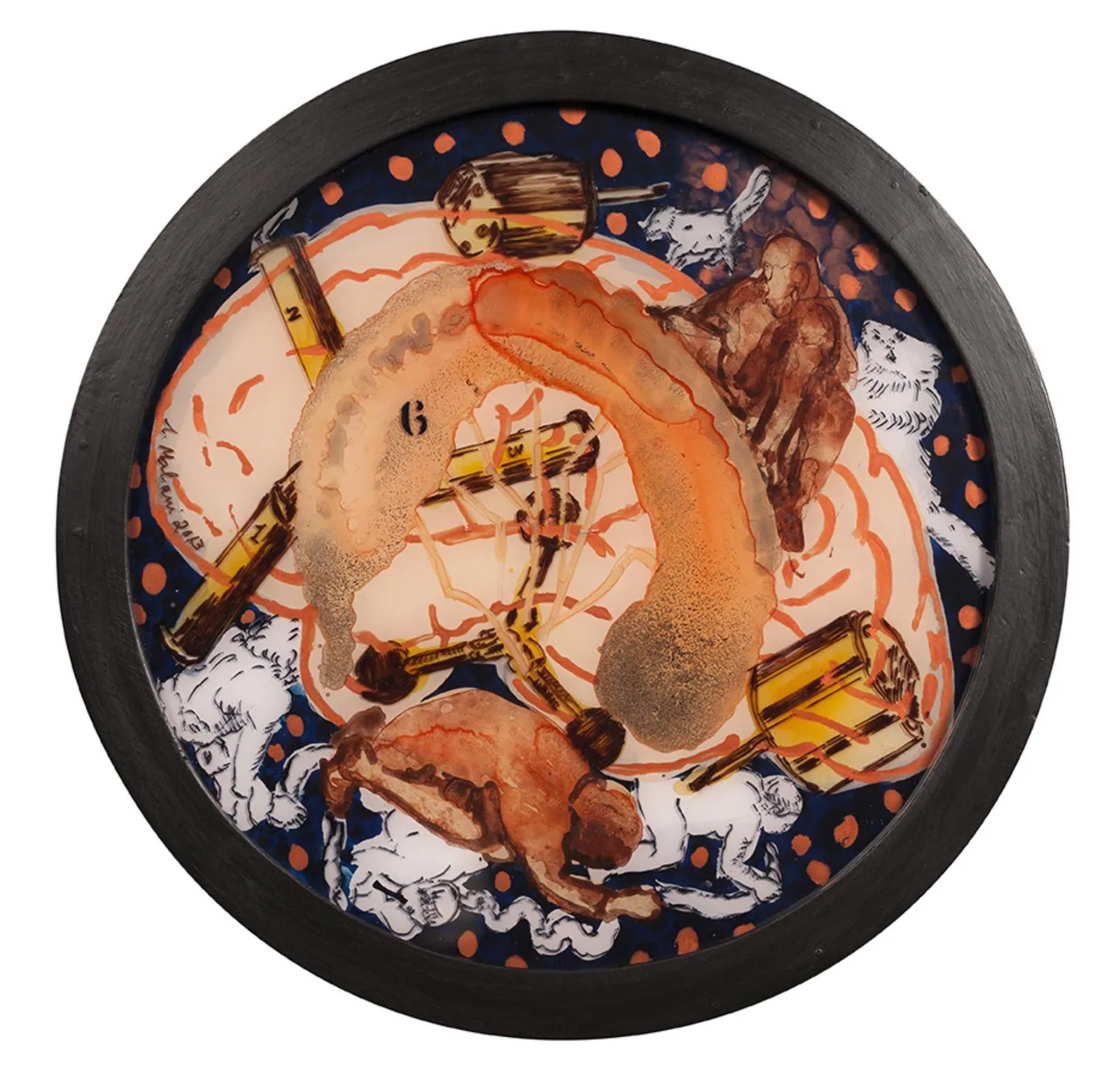 Nalini Malani, Discovery of the Body V, 2013