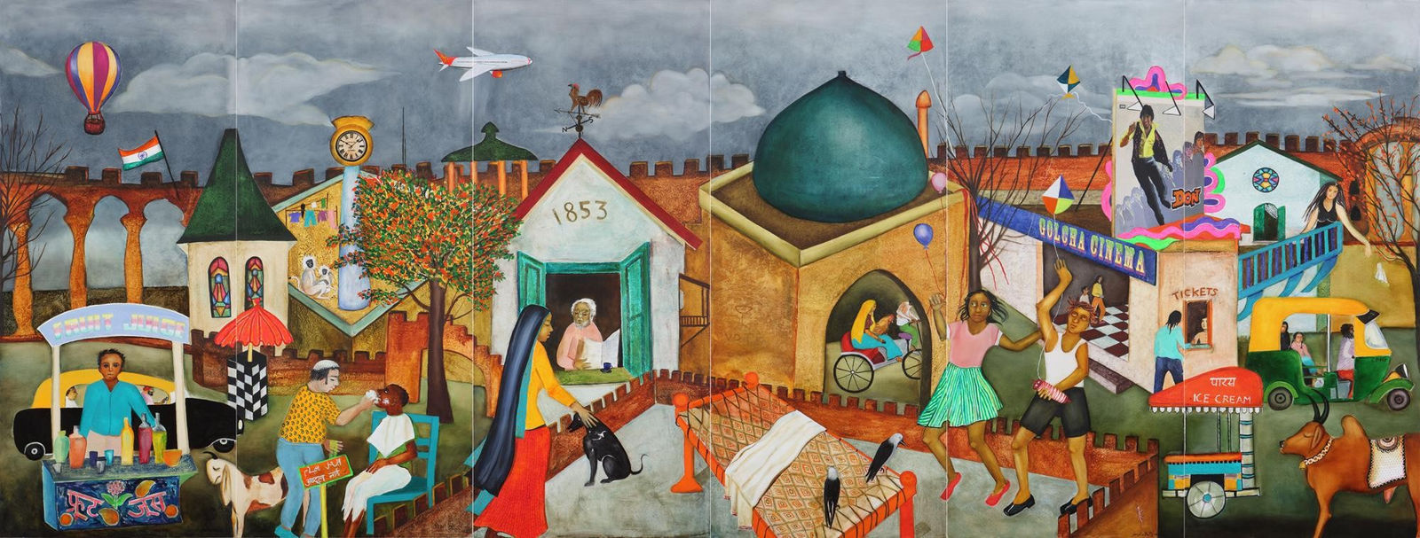 Anjolie Ela Menon, The Walled City, 2012