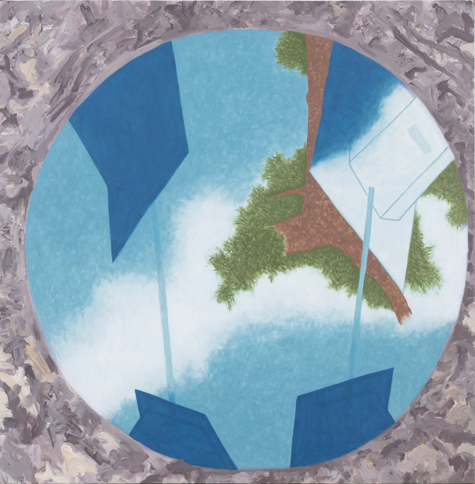 Gieve Patel, Looking into a Hall Four Pillars, 2015