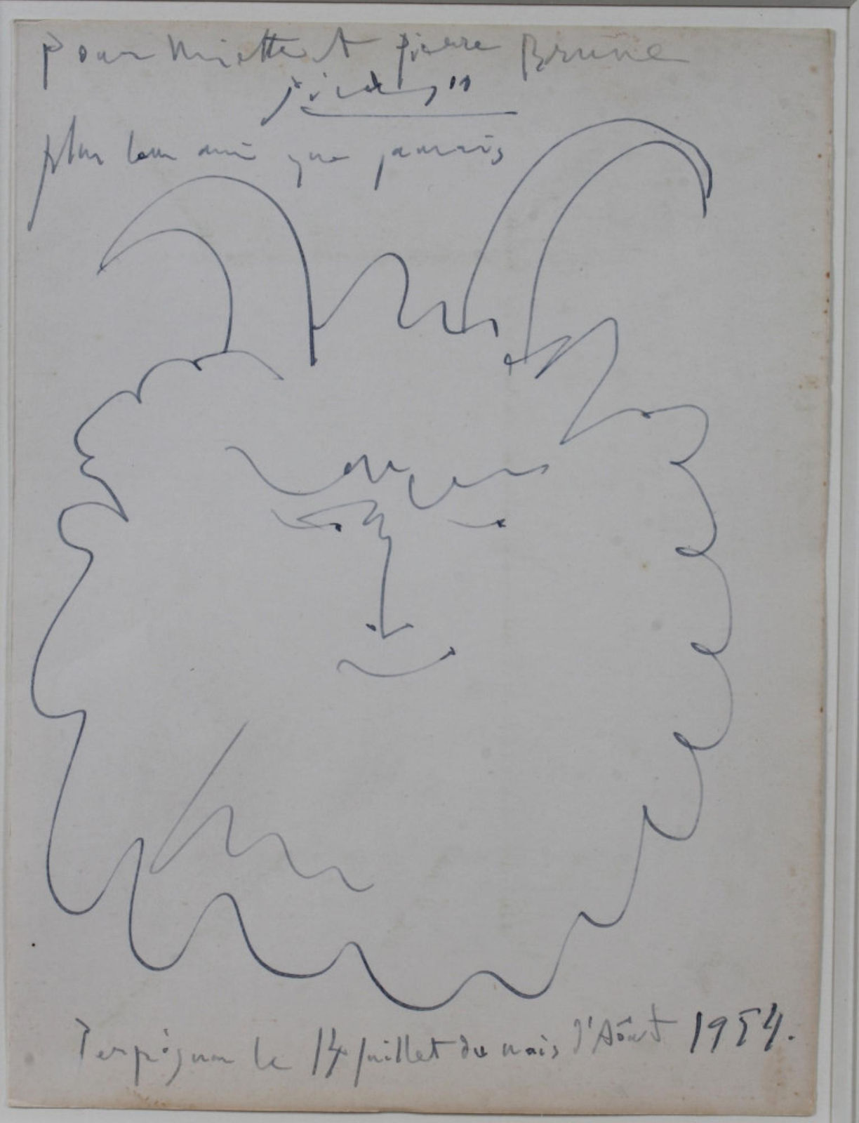 Pablo Picasso, Head of a Happy Faune, 1954