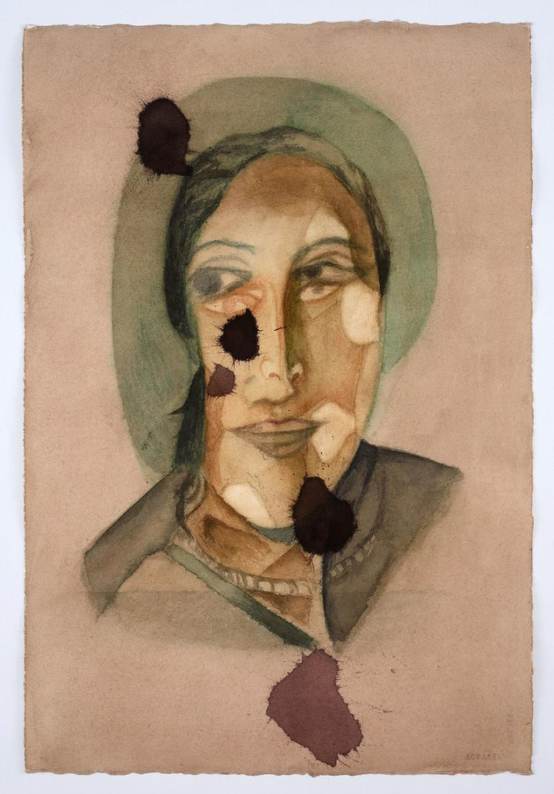 Atul Dodiya, Untitled - II (Santiniketan Girlfriend), 2016