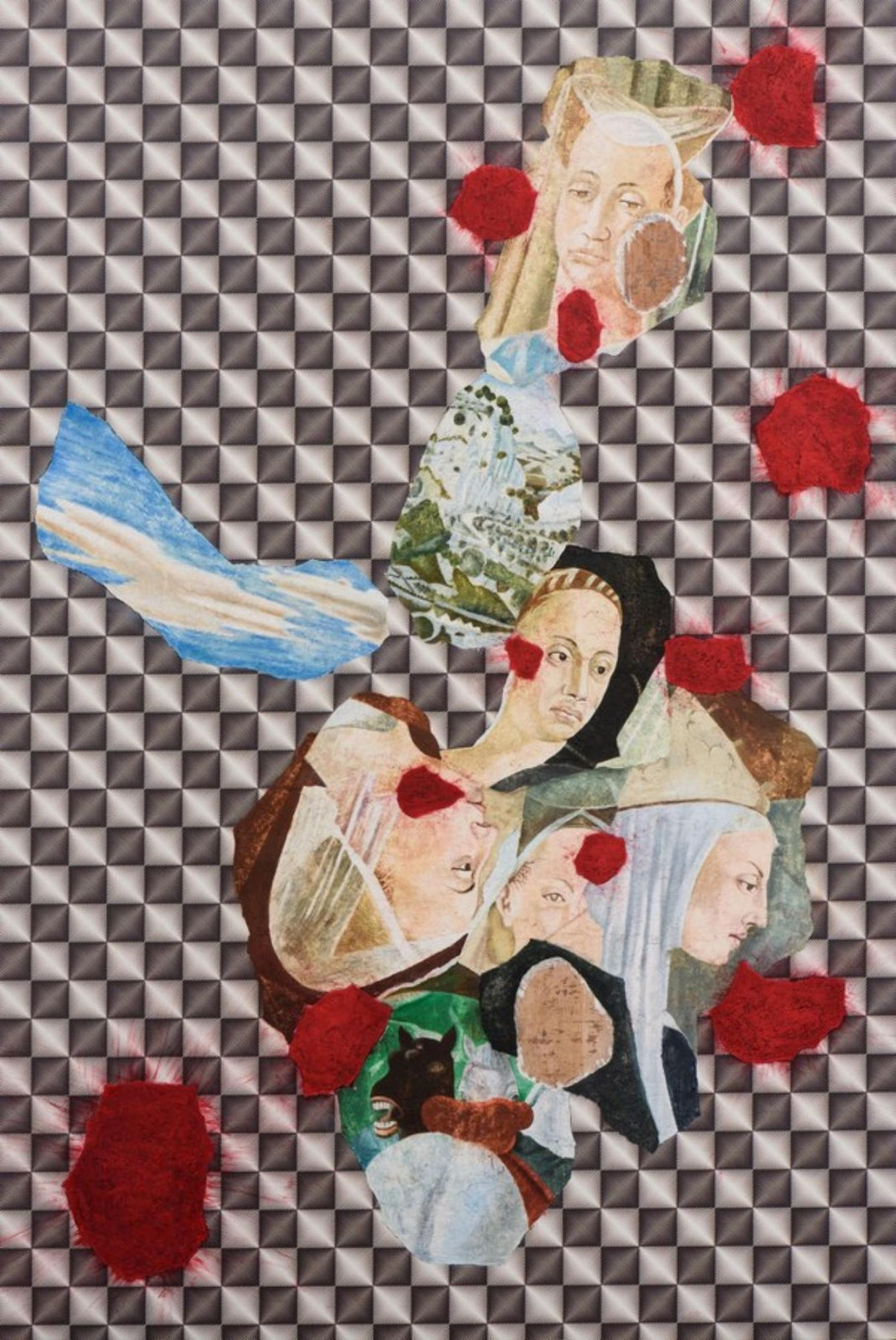 Atul Dodiya, Untitled - I (Italian Girlfriends), 2016