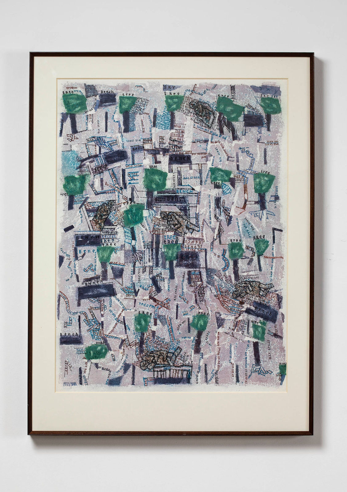 Arpita Singh, Benches and Trees, 2023