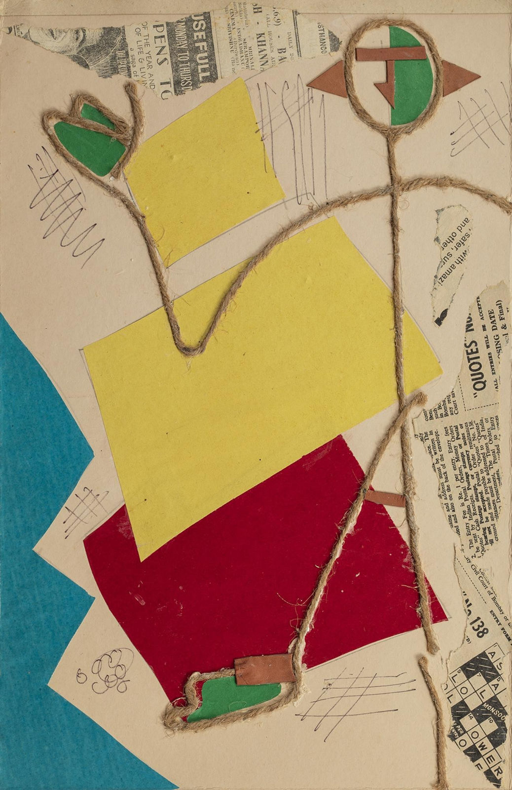 Benode Behari Mukherjee, Figure (Sutli) Green Face