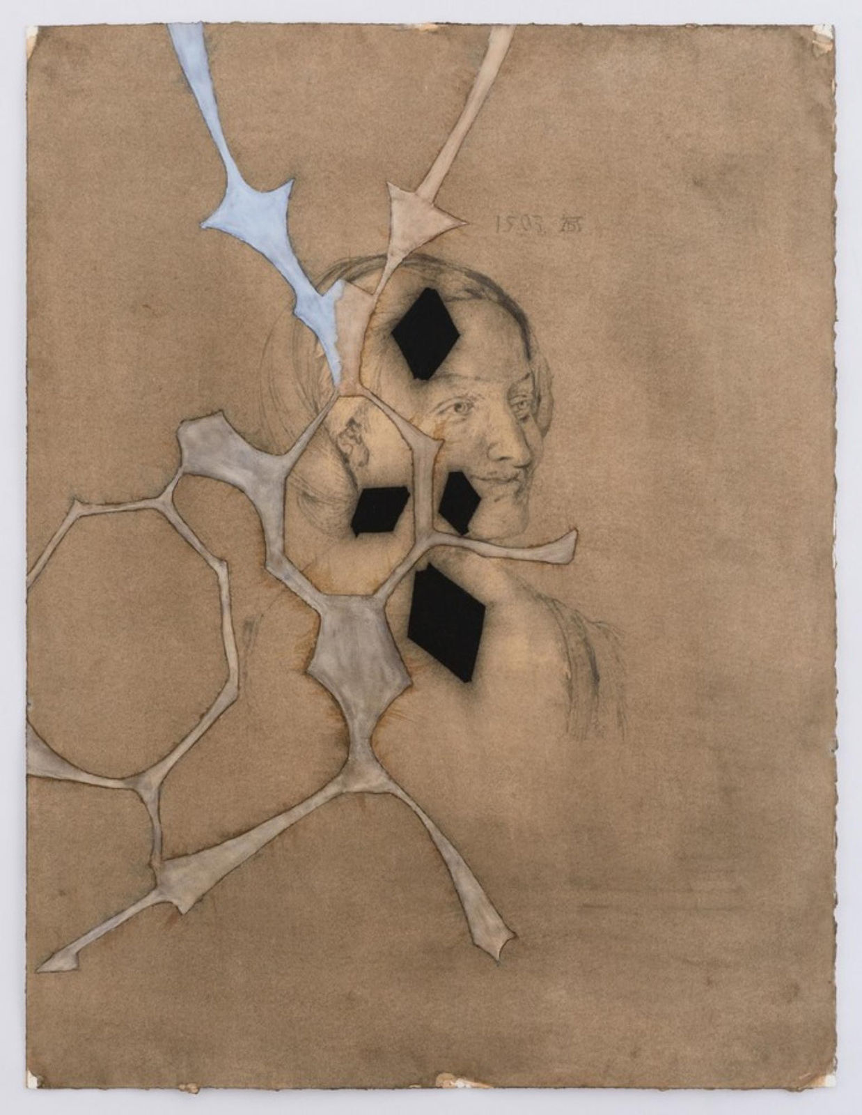 Atul Dodiya, Untitled - IV (German Girlfriend), 2016