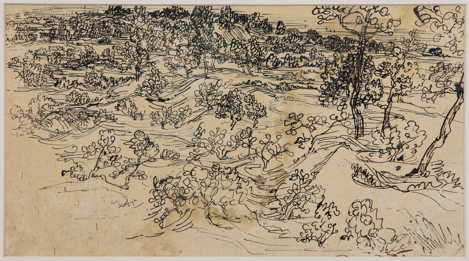 Benode Behari Mukherjee, Landscape with trees,, Late 30s