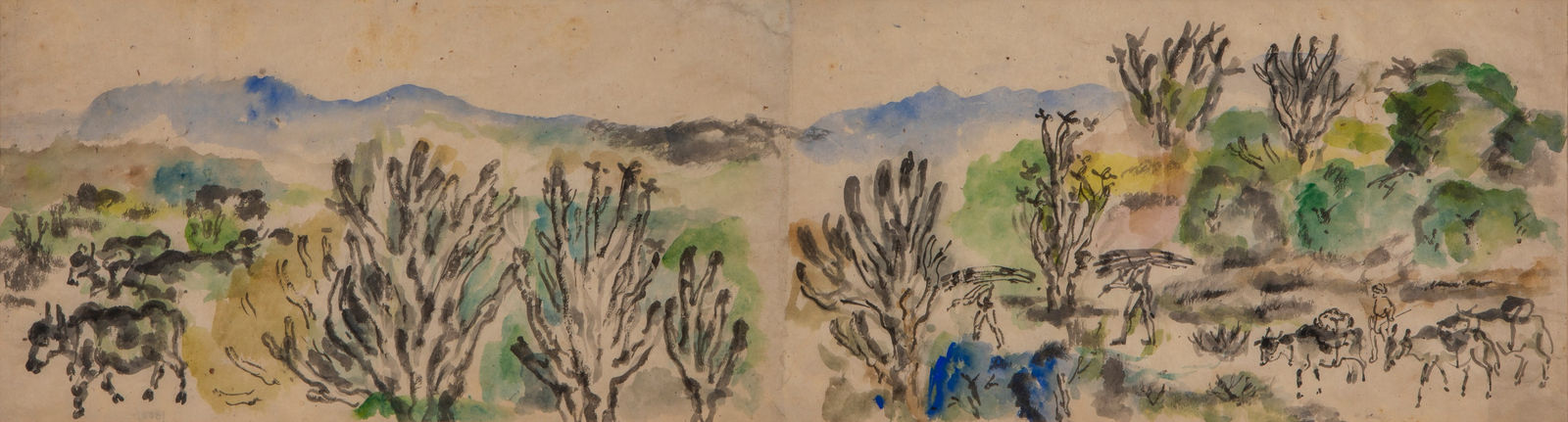 Benode Behari Mukherjee, Rajgir Landscape, 1950