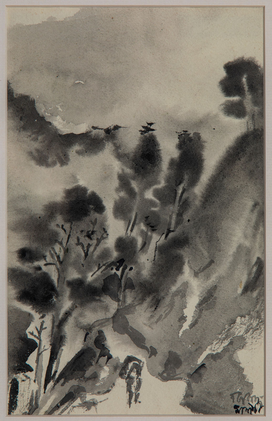 Benode Behari Mukherjee, Mussorie, 1954