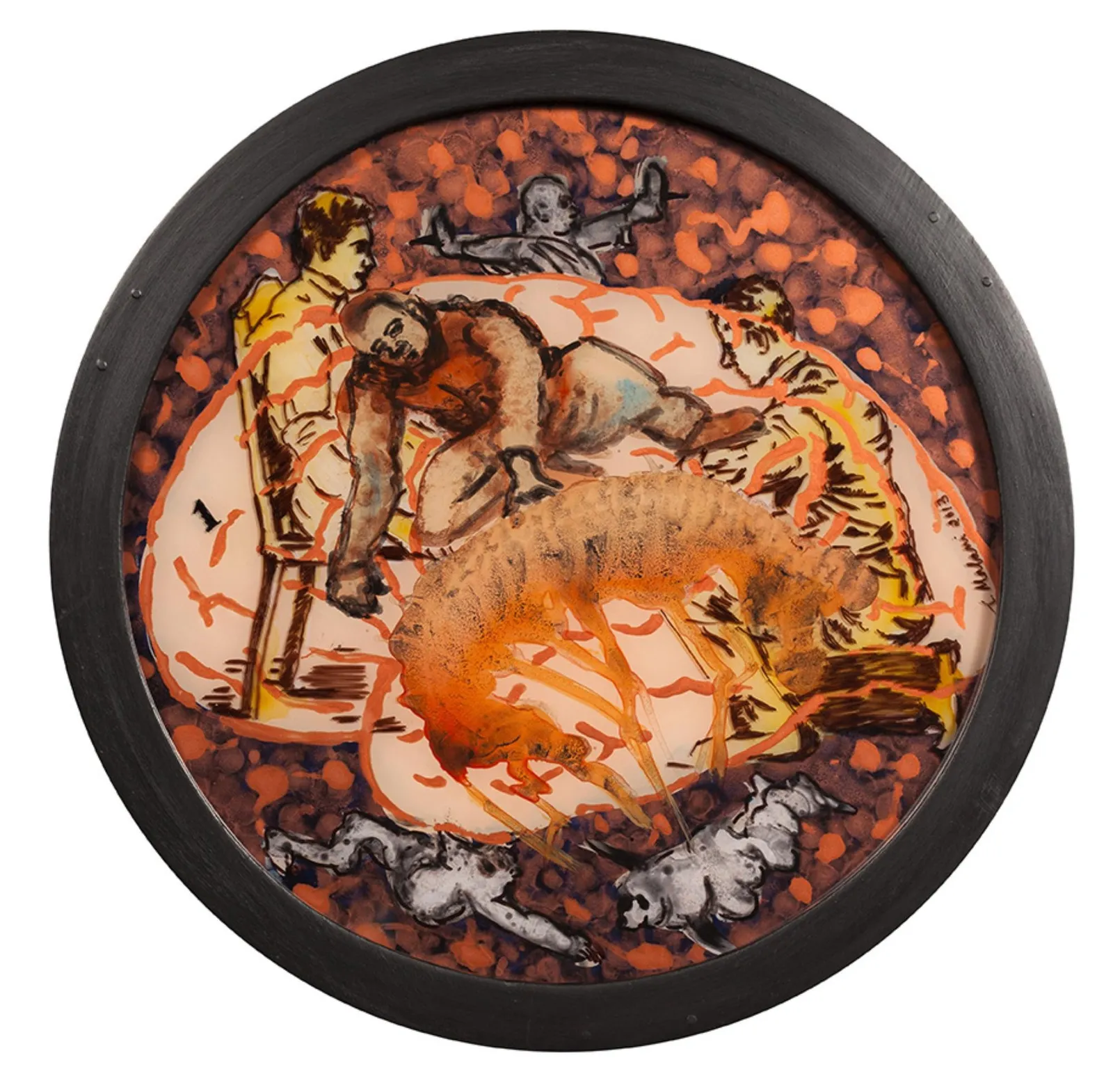 Nalini Malani, Discovery of the Body III, 2013