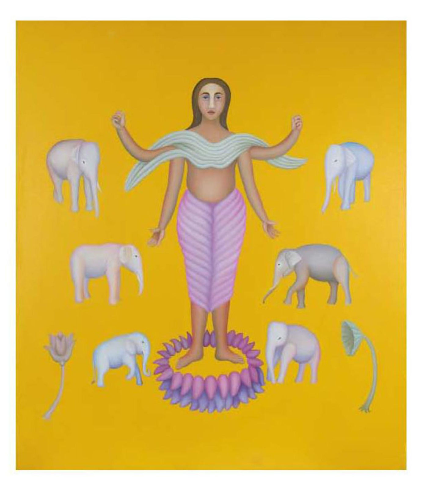 Manjit Bawa, Untitled (Gaja Lakshmi), 2004