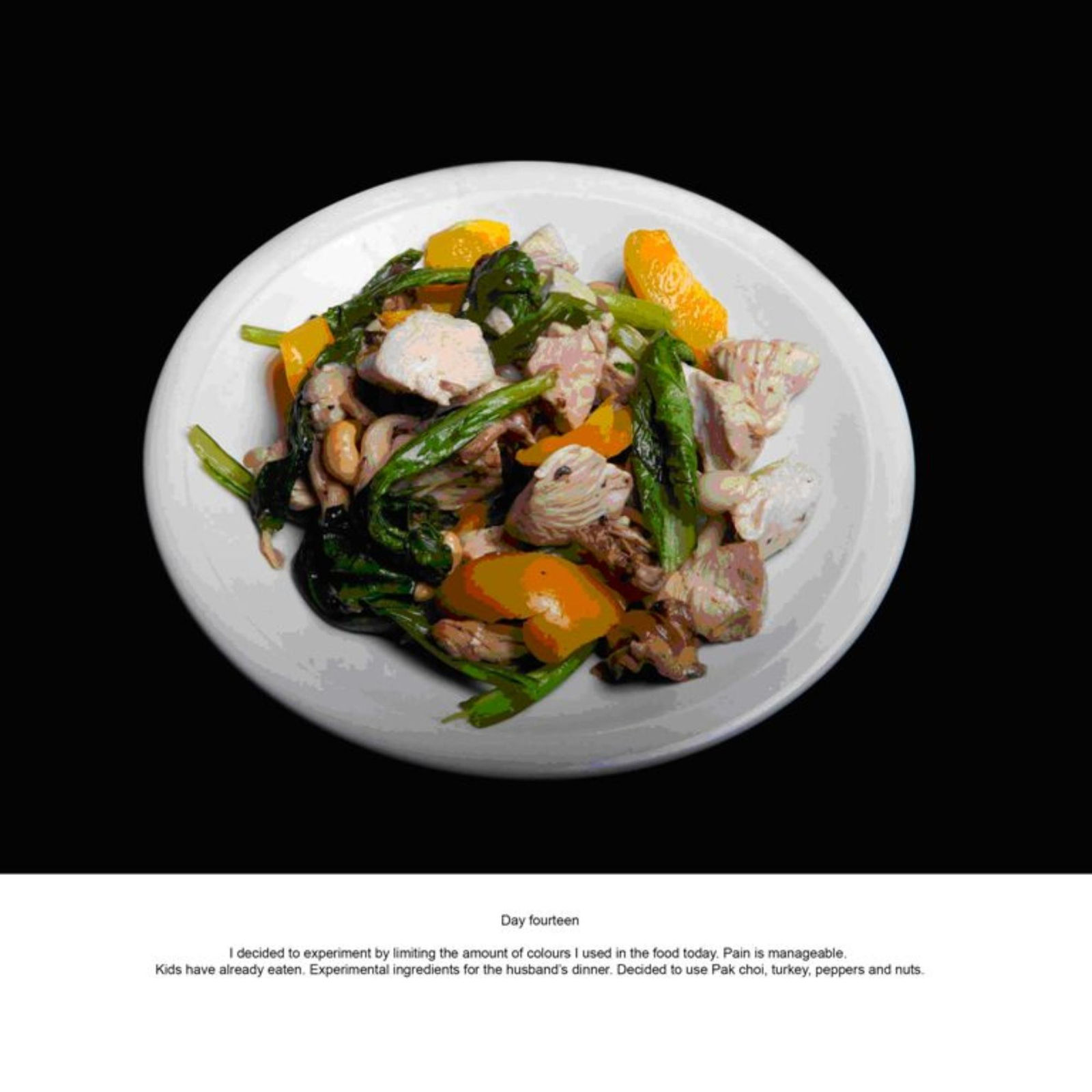 Debra Lorrain Grant, 28 Days 28 Dinner (Day Fourteen), 2014