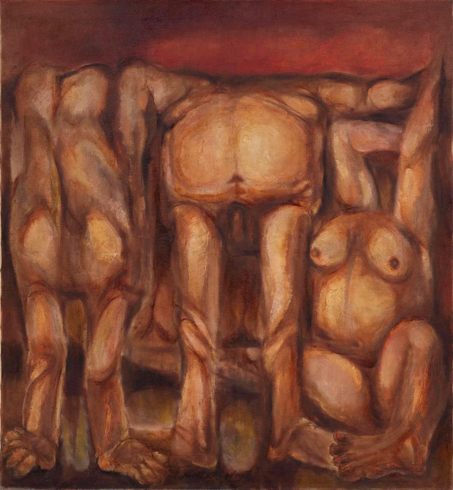 A. Ramachandran, The Group En Masse, 1965