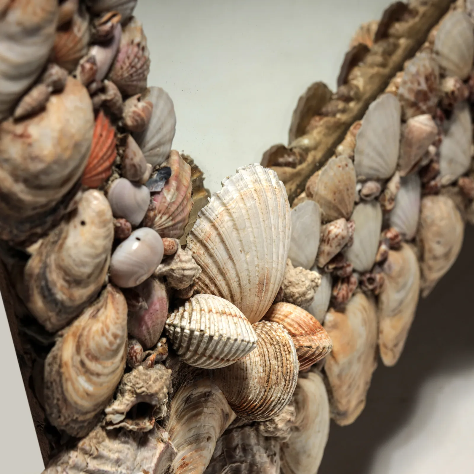 Shellwork Grotto Mirror, C.1900