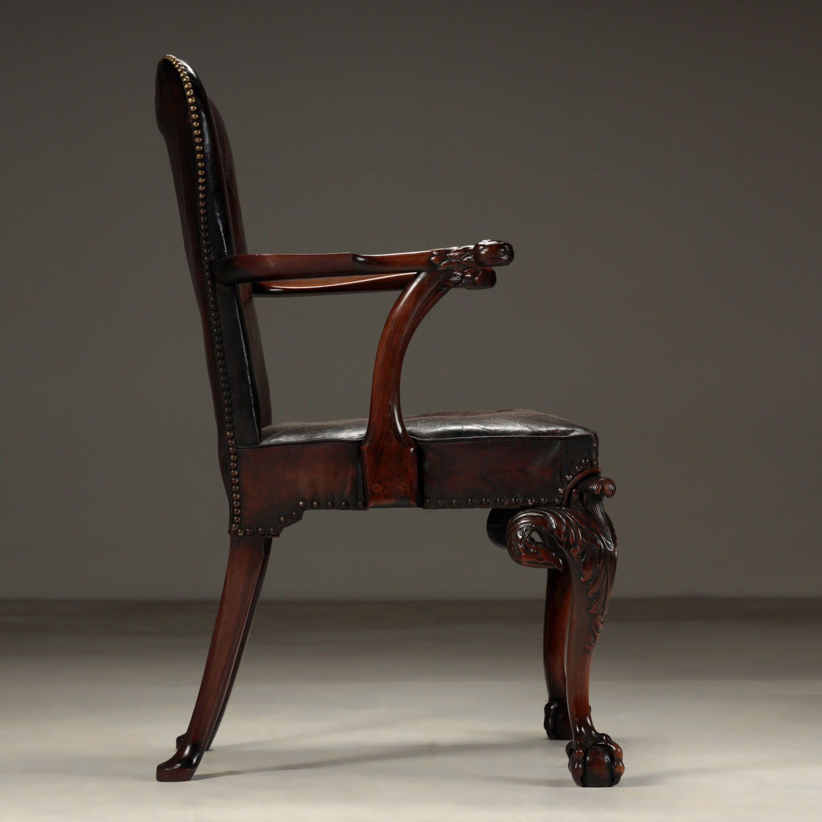 Leather Armchair , c.1880 (SOLD)
