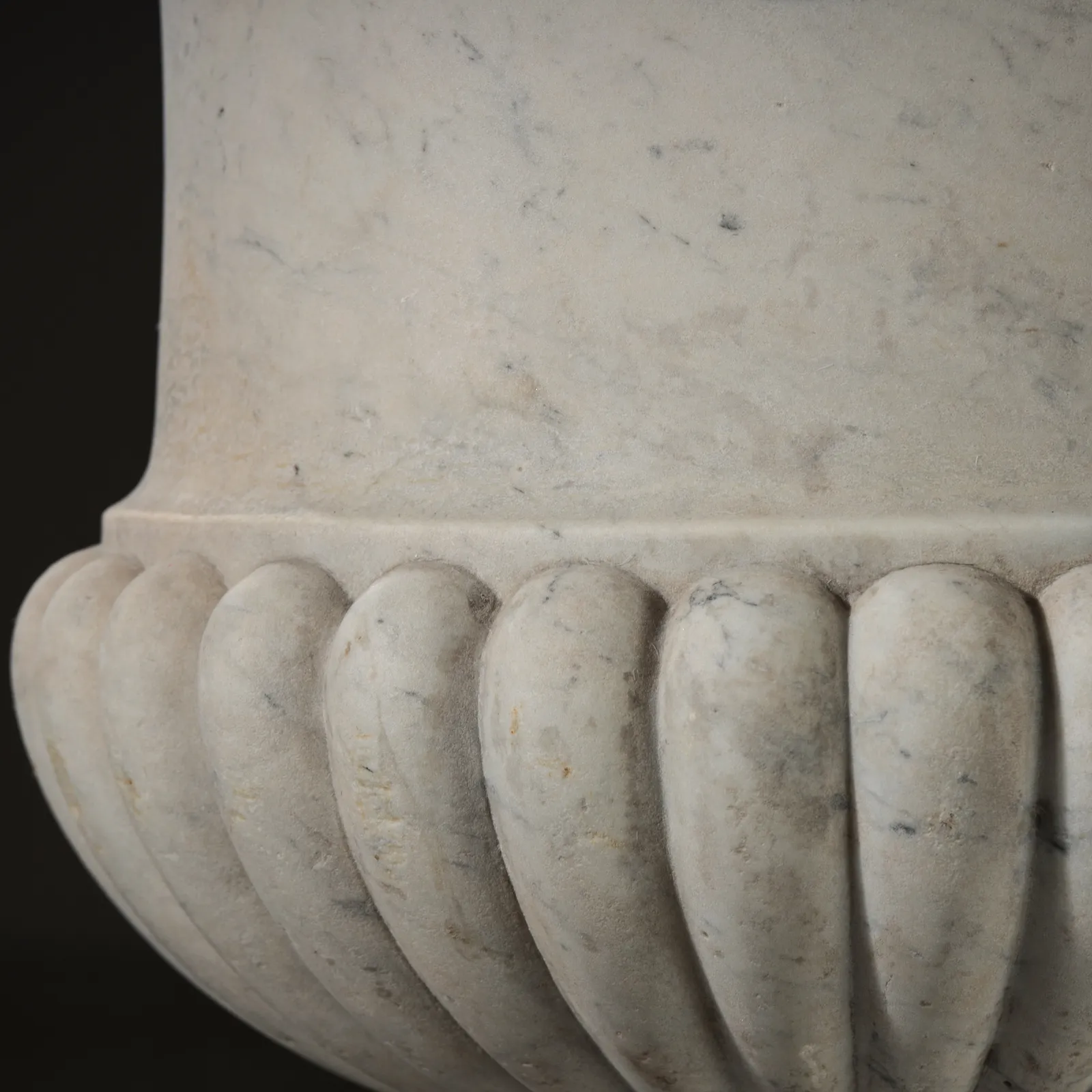 A Pair of Large Marble Campana Urns , C.1815 (SOLD)