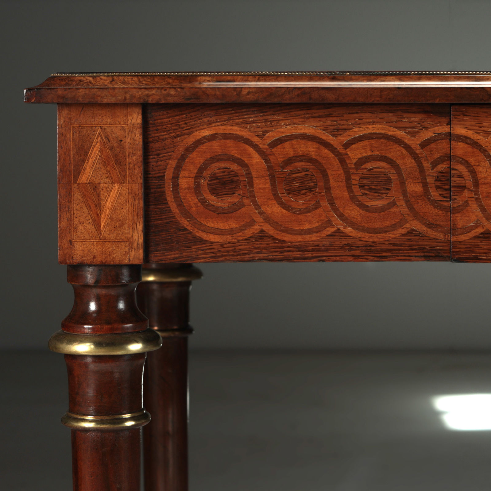 Louis XV Style Marquetry Desk , c.1890
