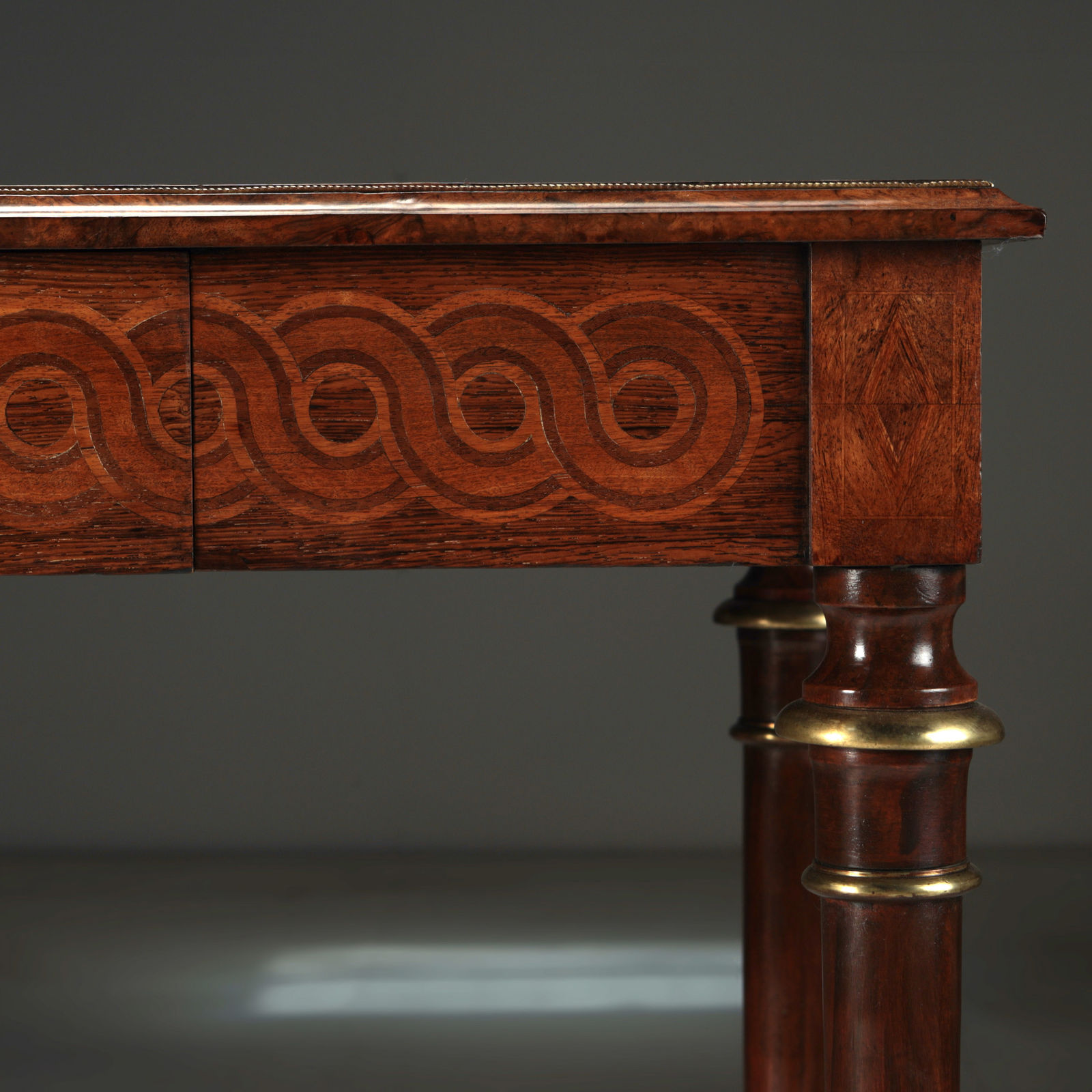 Louis XV Style Marquetry Desk , c.1890