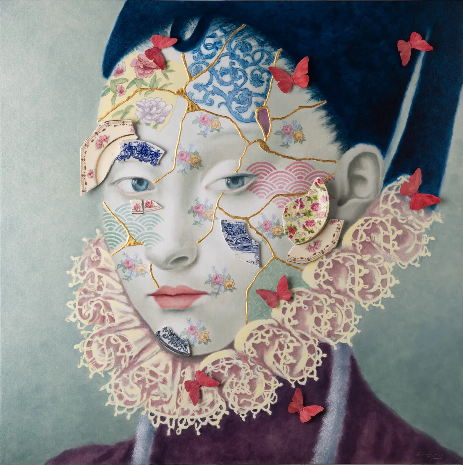 Serge Dery, PORCELAIN AND BUTTERFLIES 9, 2026