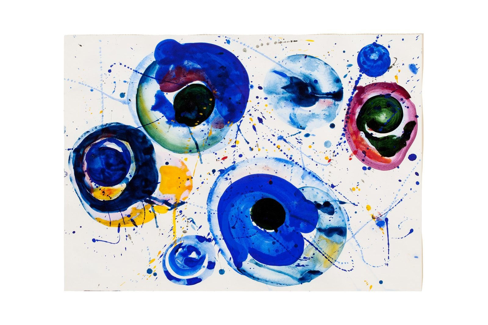 Lyrical abstract work on paper