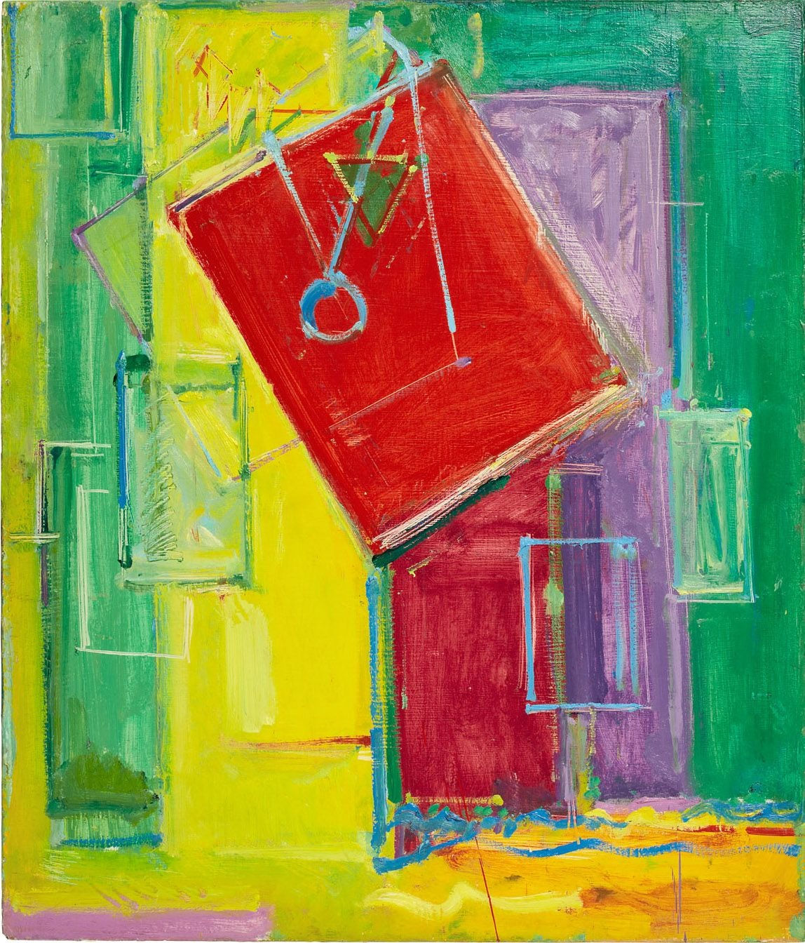 Lyrical abstract work on canvas