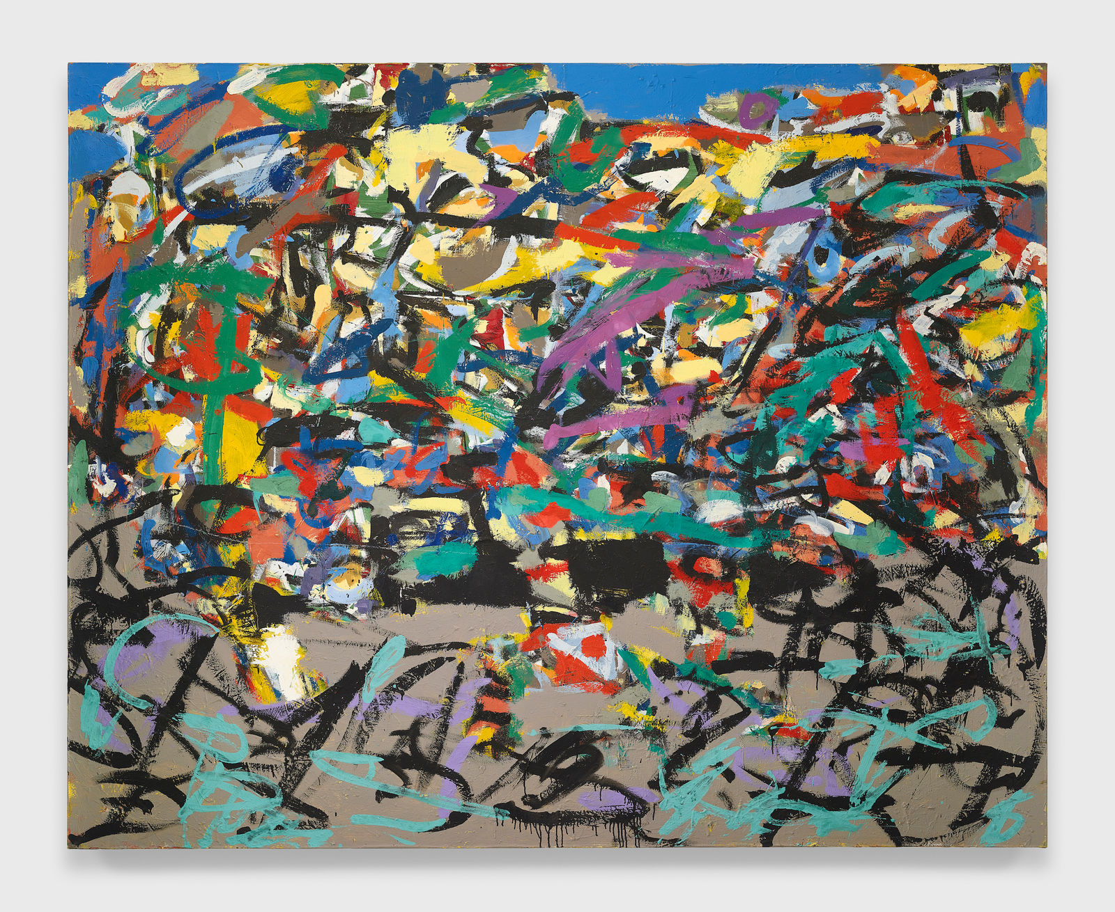 gestural abstract painting