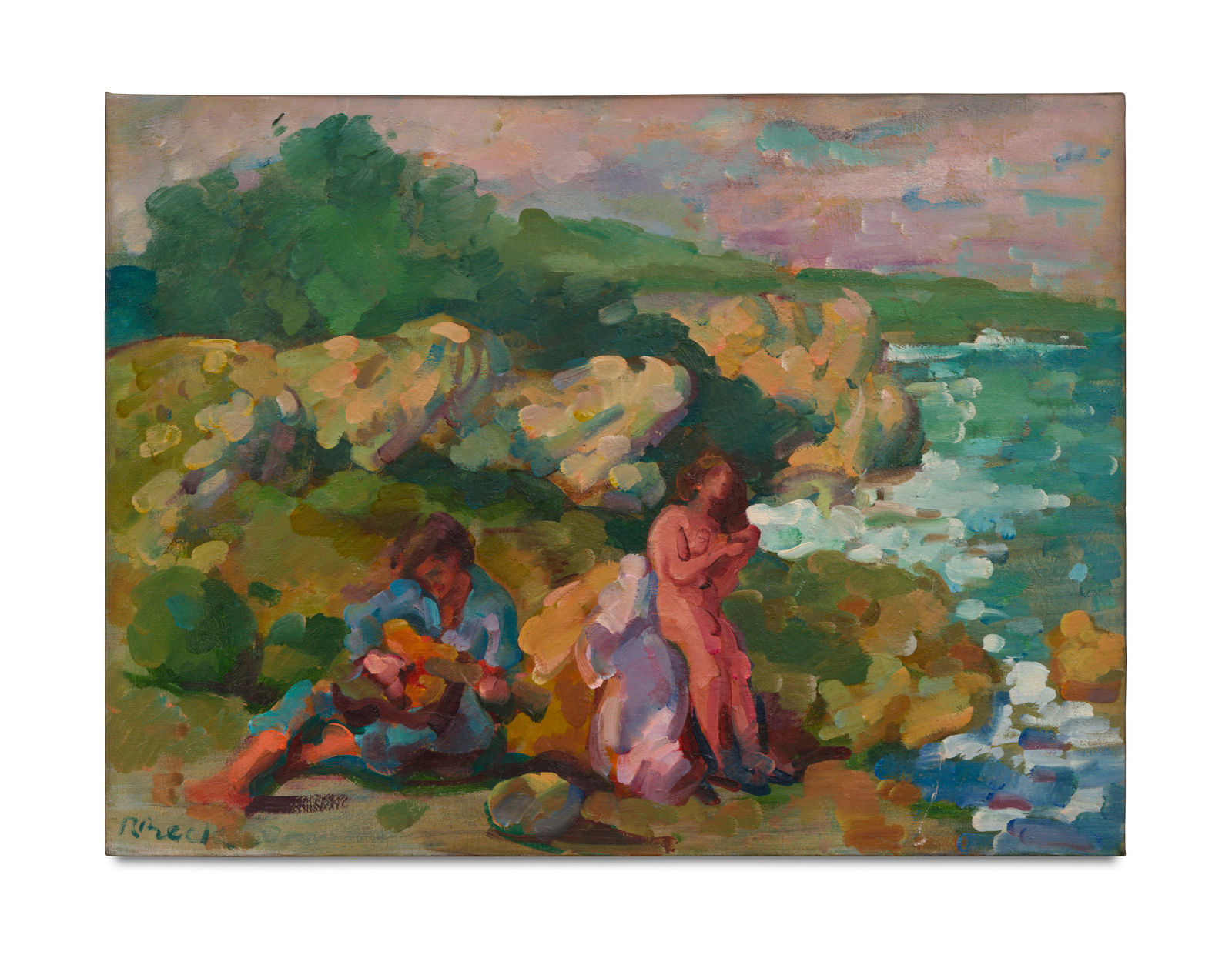 abstracted figurative painting