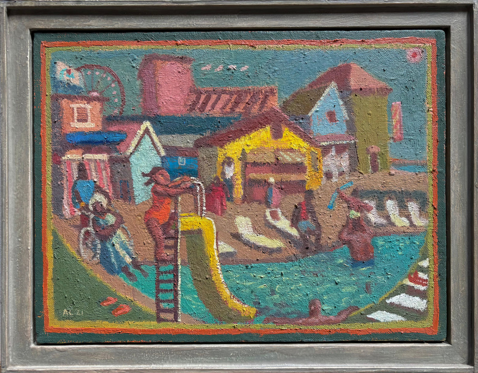 Alex Cohen, Pool Scene (i), 2021