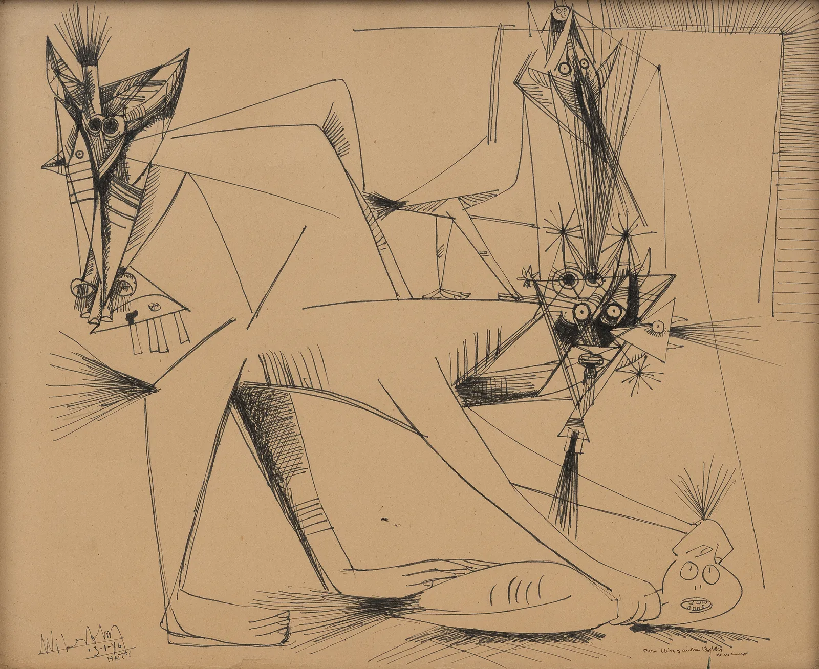 Wifredo Lam, Untitled, 1946