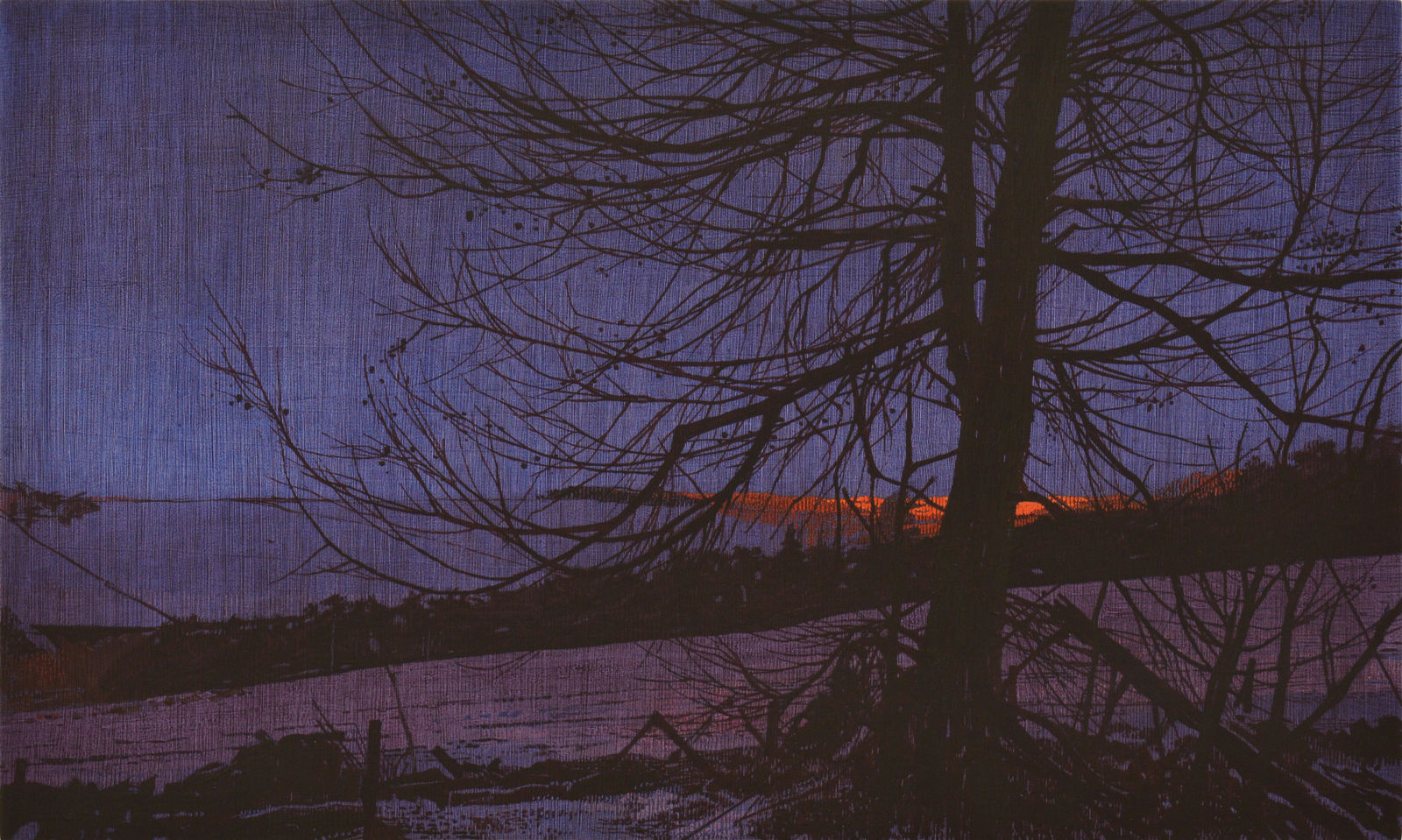 Andrew Mackenzie, Field Edge, Dusk, 2025