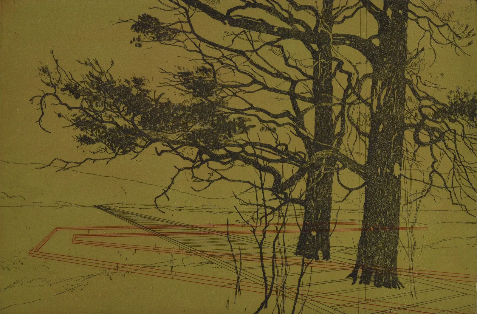 Andrew Mackenzie, Boardwalk (Green), 2015