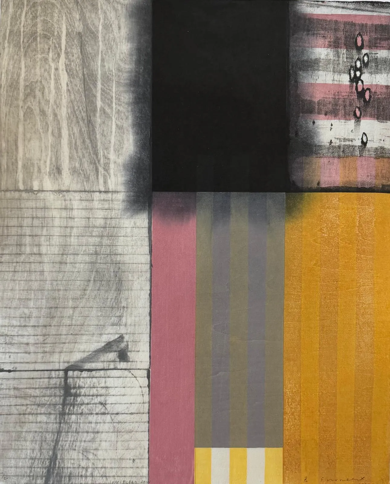 Paul Furneaux RSA, Sumi Bleed Rain, 2025