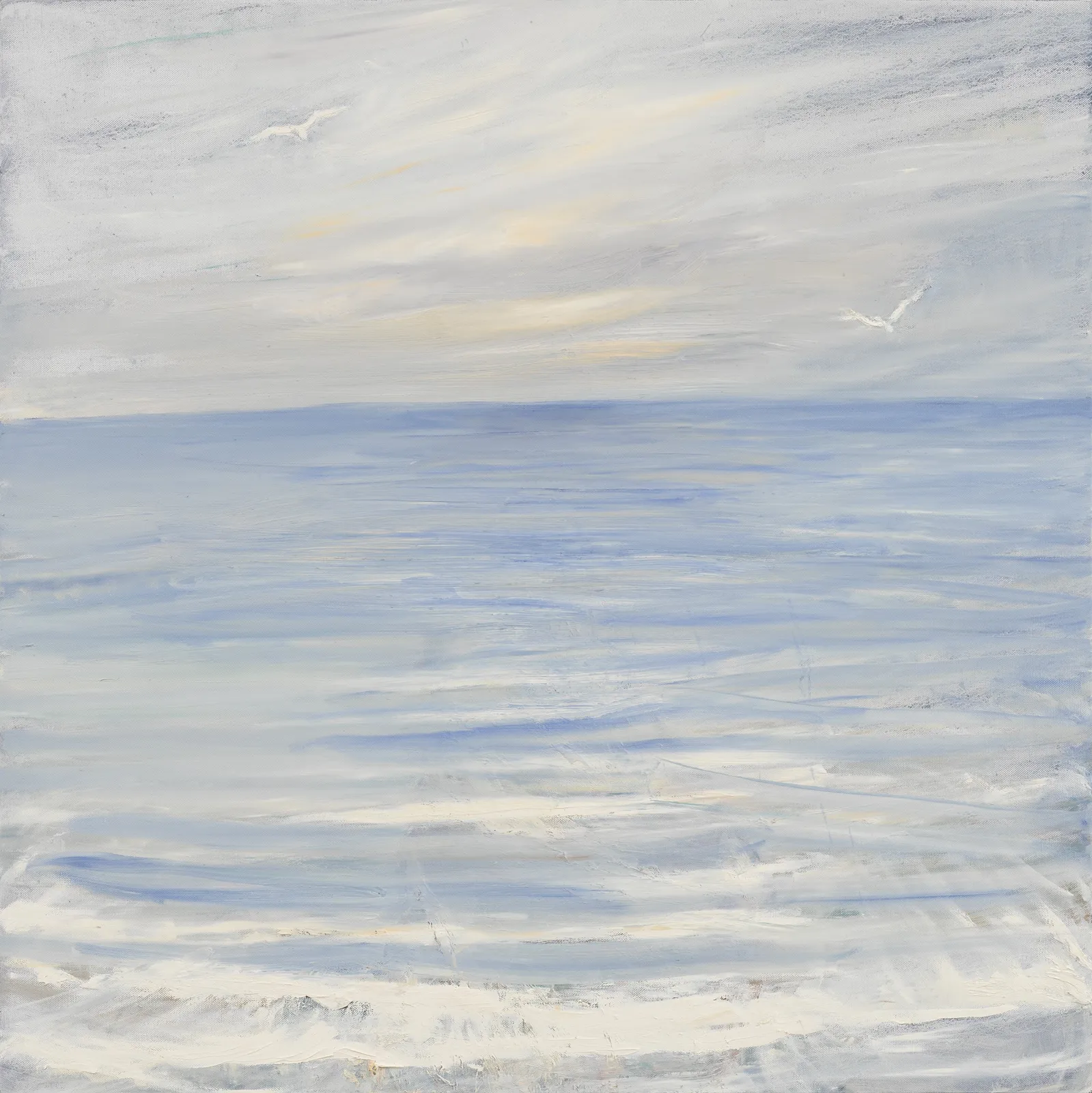 Celia Paul, Gulls Flying over the Sea, 2024