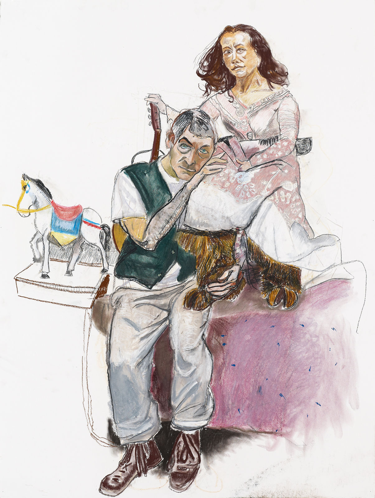 Paula Rego, Dame with Goat's Foot 1, (Undressing the Divine Lady), 2011-12