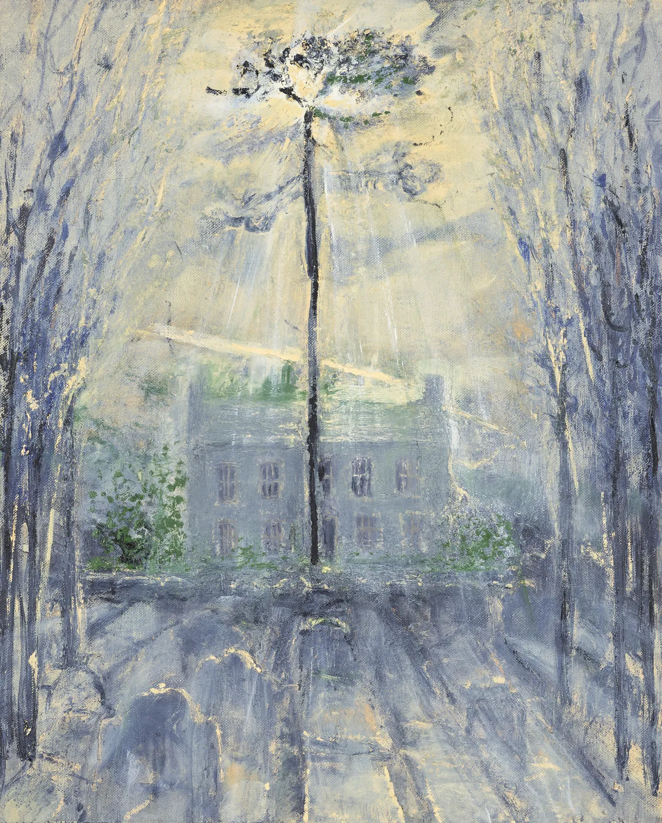 Celia Paul, The Brontë Parsonage (with Charlotte's Pine and Emily's Path to the Moors), 2017