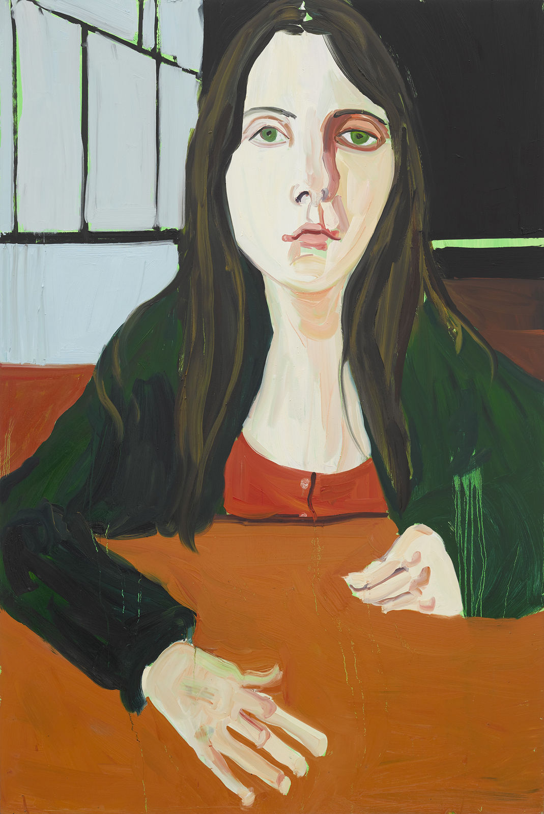 Chantal Joffe, Esme at the Diner, 2019