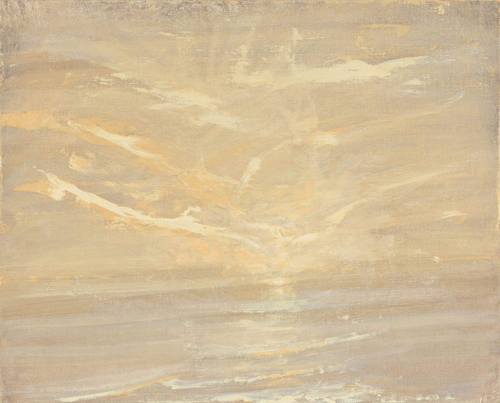 Celia Paul, Sunset Over the Sea, 2017