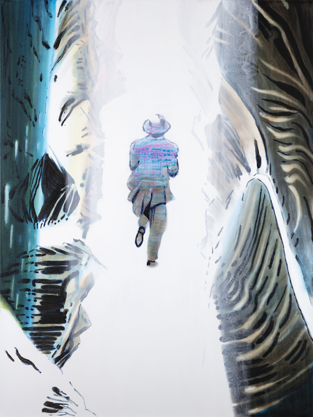 John Kørner, Running towards white, 2019