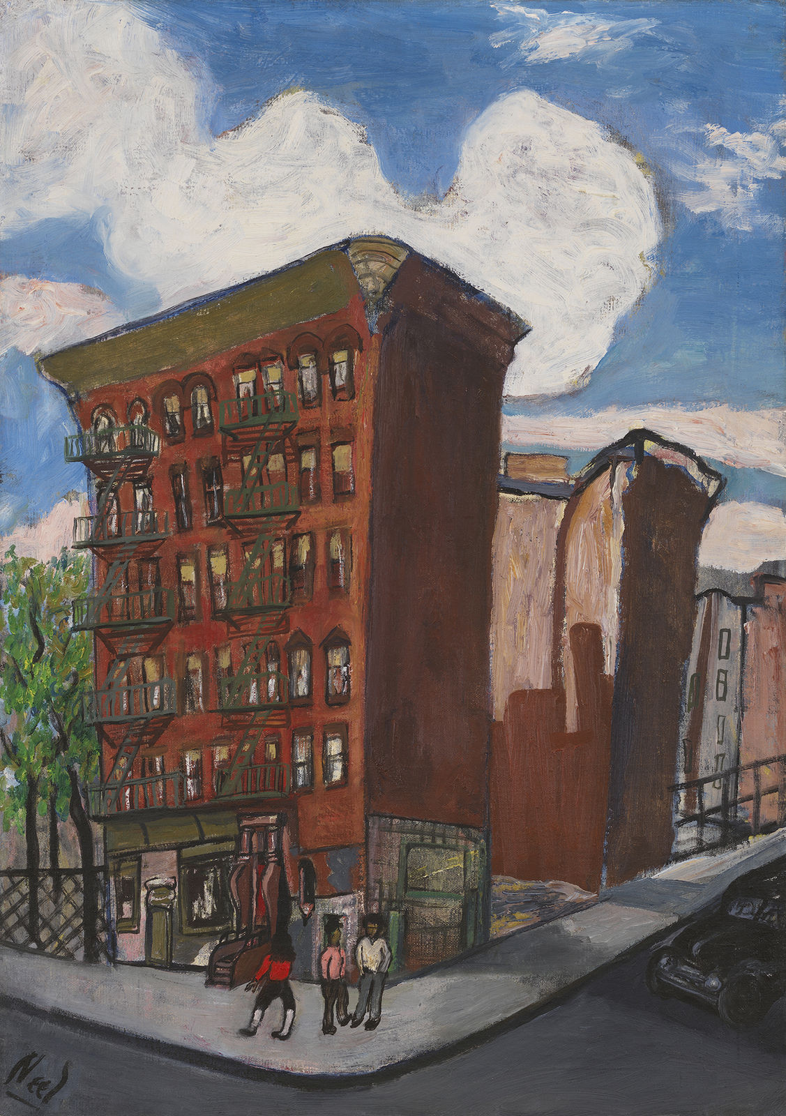 Alice Neel, Building in Harlem, 1945