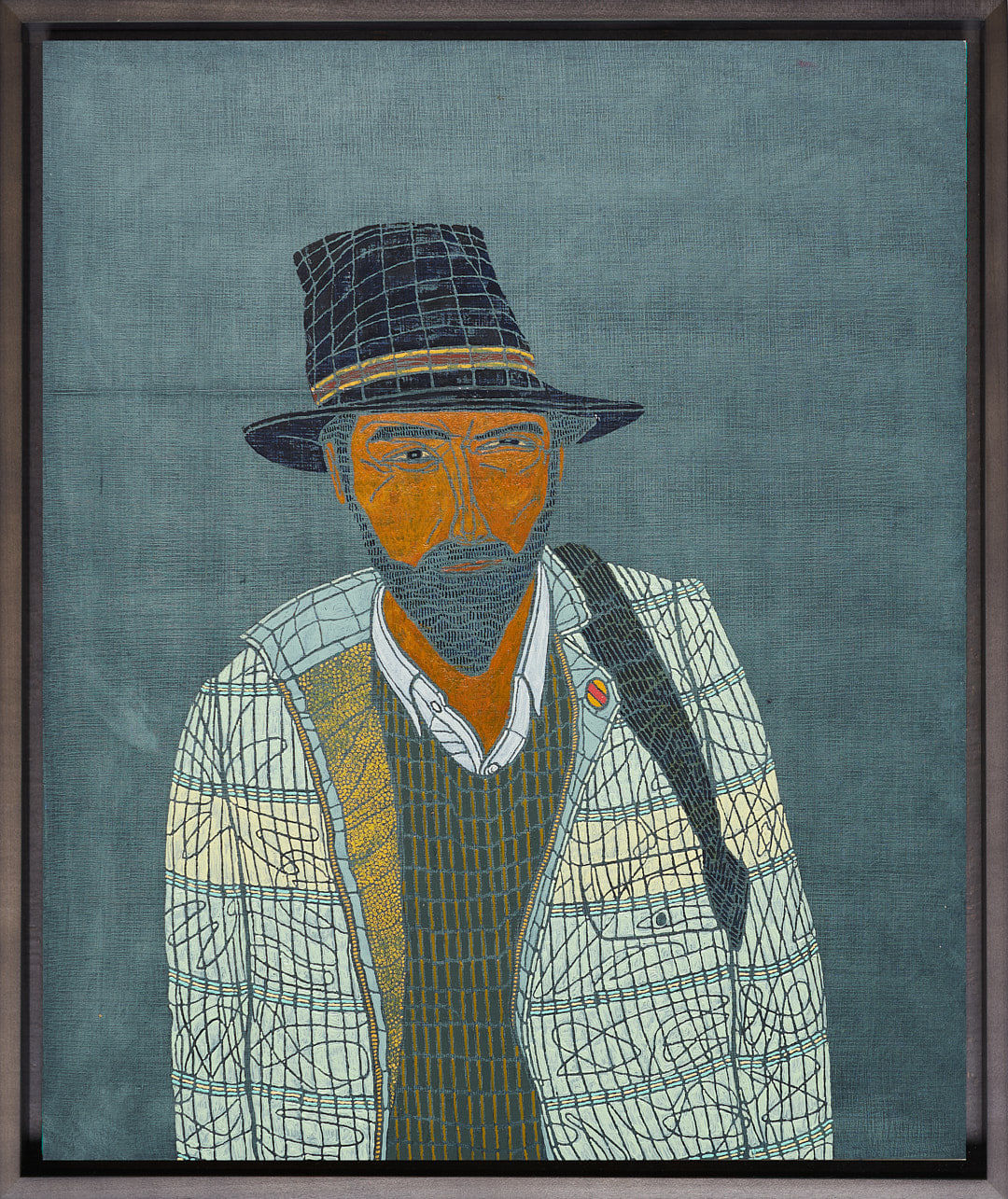 Stephen Chambers, Portrait of Robert Creeley, 2020