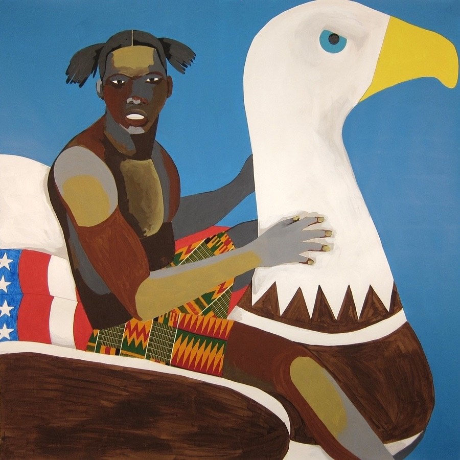 Derrick Adams, Floater No. 26 (eagle), 2016